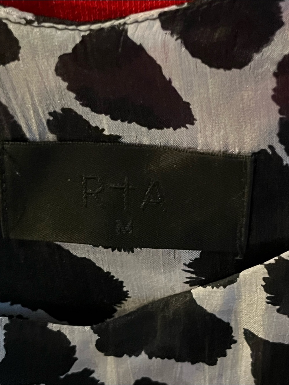 RTA (LUXURY BRANDS) Animal Print 100 percent silk camisole top size M - Picture 2 of 3